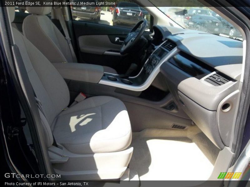 Kona Blue Metallic / Medium Light Stone 2011 Ford Edge SE