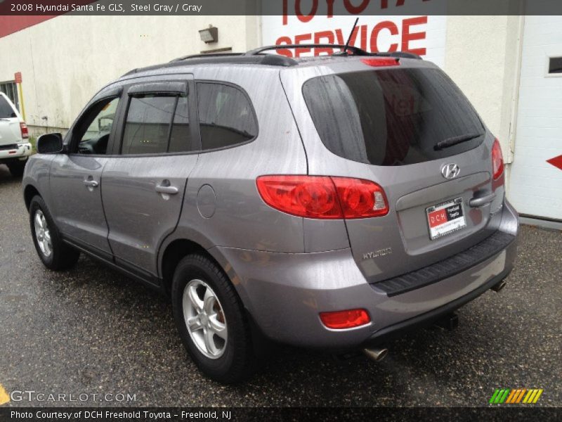 Steel Gray / Gray 2008 Hyundai Santa Fe GLS