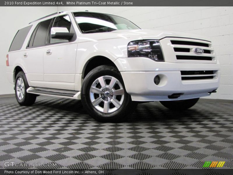 White Platinum Tri-Coat Metallic / Stone 2010 Ford Expedition Limited 4x4