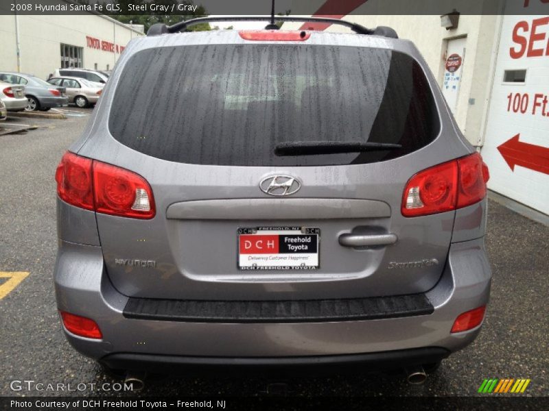 Steel Gray / Gray 2008 Hyundai Santa Fe GLS