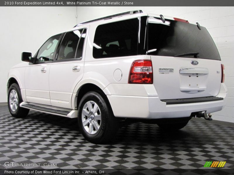 White Platinum Tri-Coat Metallic / Stone 2010 Ford Expedition Limited 4x4