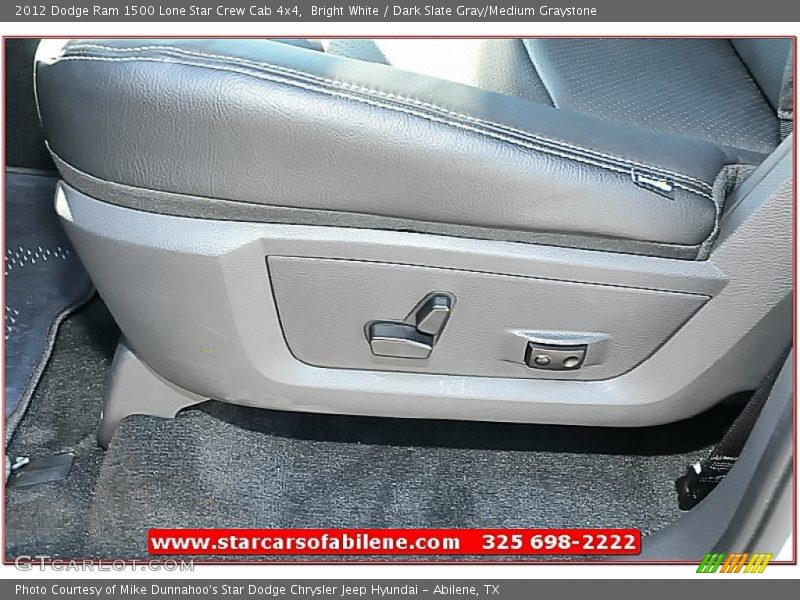 Bright White / Dark Slate Gray/Medium Graystone 2012 Dodge Ram 1500 Lone Star Crew Cab 4x4