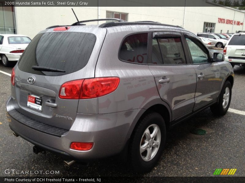Steel Gray / Gray 2008 Hyundai Santa Fe GLS