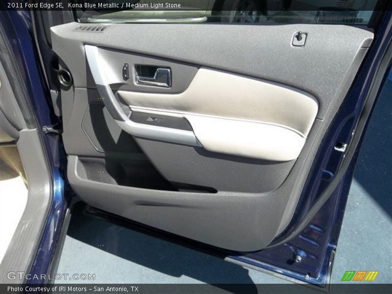 Kona Blue Metallic / Medium Light Stone 2011 Ford Edge SE