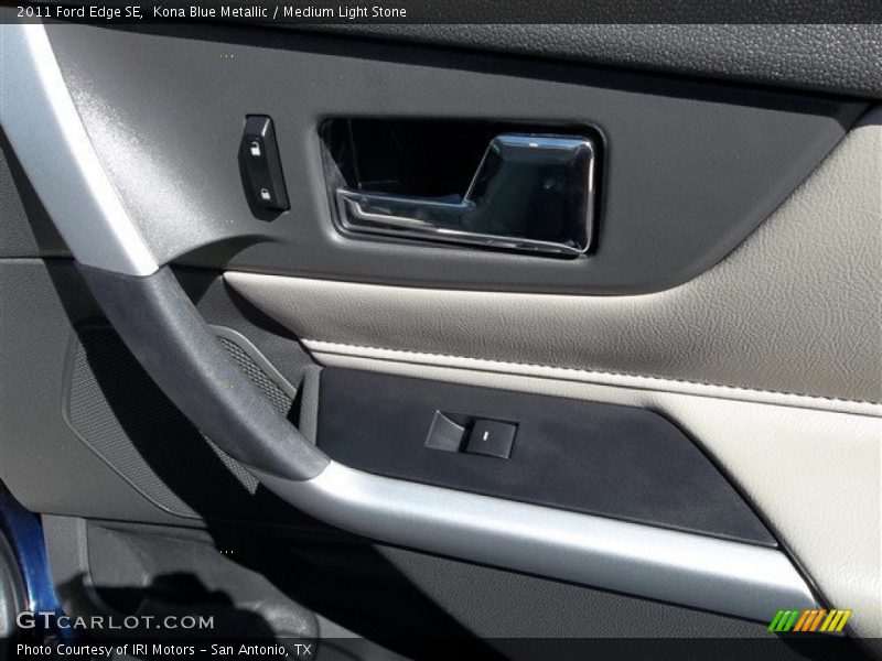 Kona Blue Metallic / Medium Light Stone 2011 Ford Edge SE