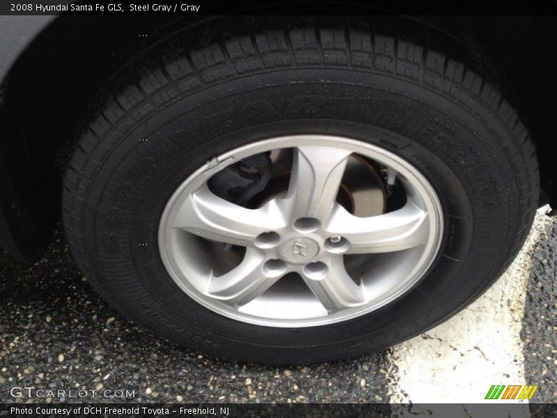 Steel Gray / Gray 2008 Hyundai Santa Fe GLS