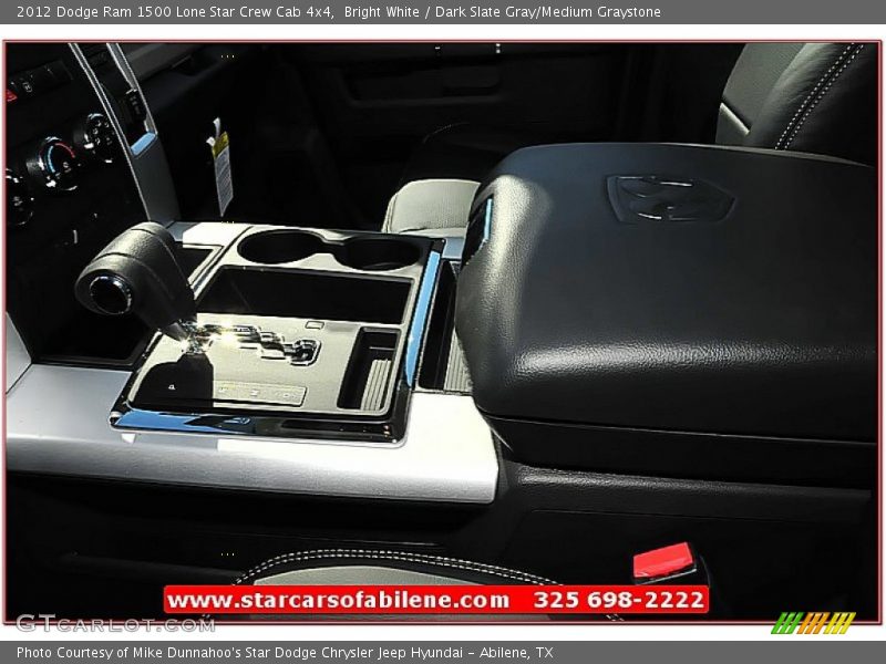 Bright White / Dark Slate Gray/Medium Graystone 2012 Dodge Ram 1500 Lone Star Crew Cab 4x4