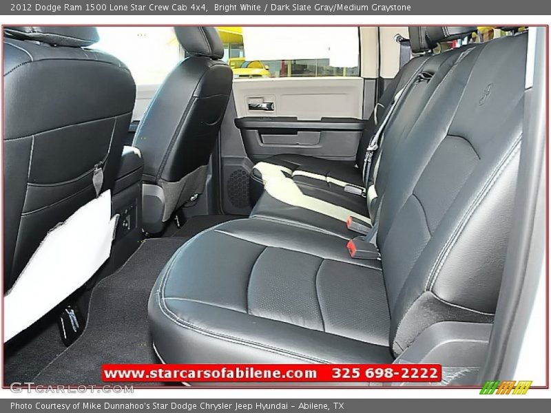 Bright White / Dark Slate Gray/Medium Graystone 2012 Dodge Ram 1500 Lone Star Crew Cab 4x4