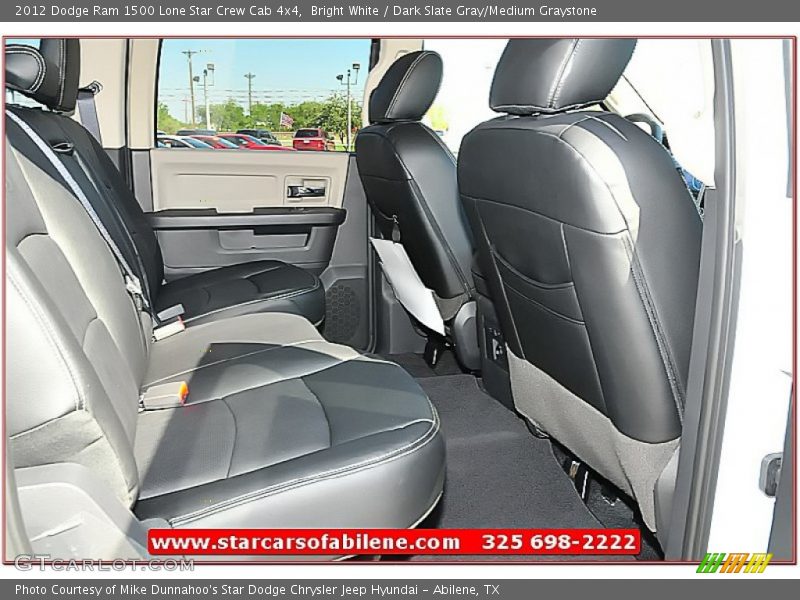 Bright White / Dark Slate Gray/Medium Graystone 2012 Dodge Ram 1500 Lone Star Crew Cab 4x4