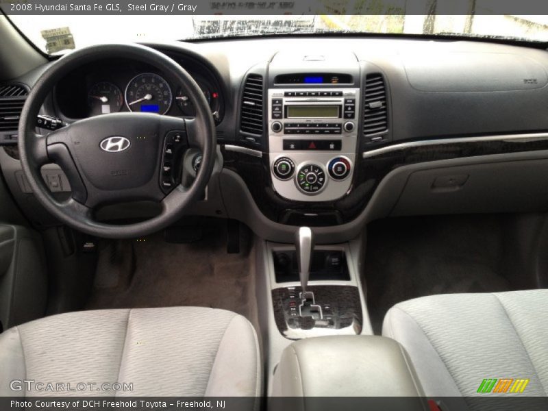 Steel Gray / Gray 2008 Hyundai Santa Fe GLS