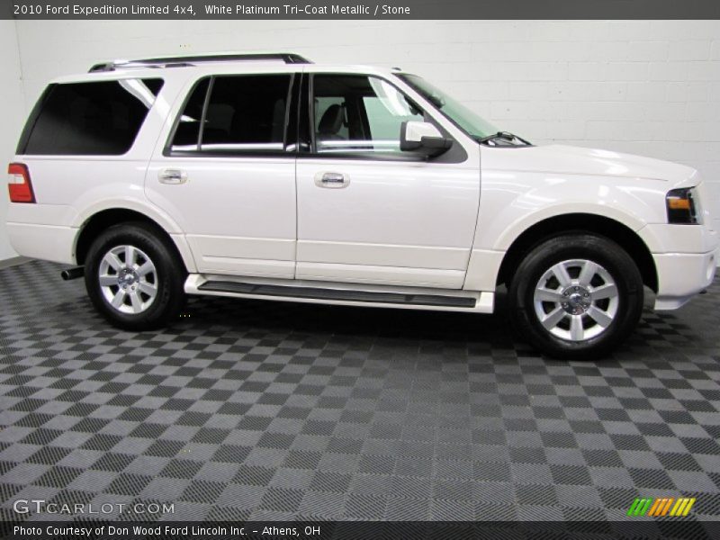 White Platinum Tri-Coat Metallic / Stone 2010 Ford Expedition Limited 4x4