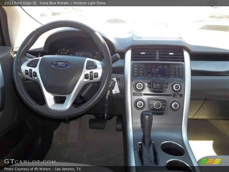 Kona Blue Metallic / Medium Light Stone 2011 Ford Edge SE
