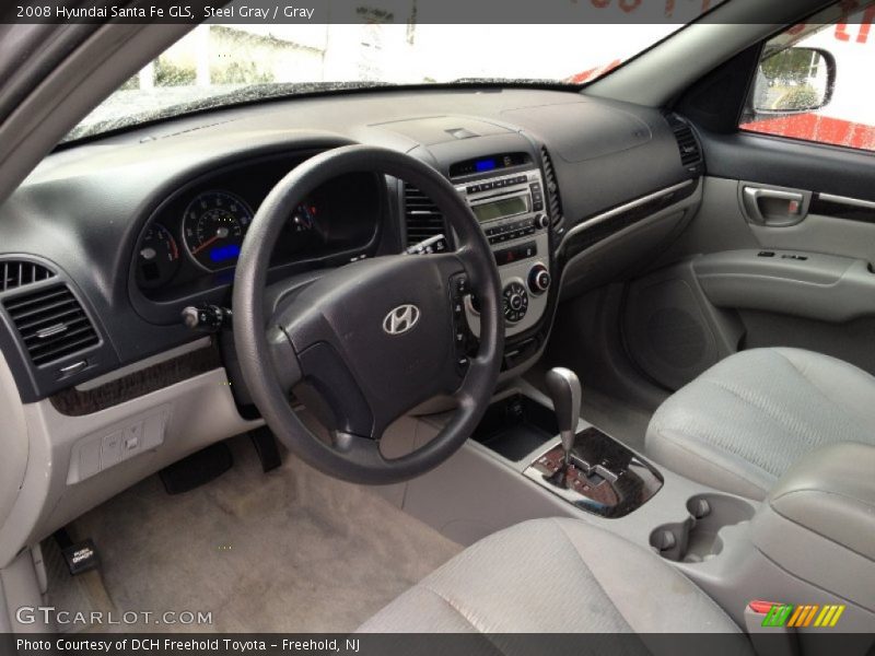 Steel Gray / Gray 2008 Hyundai Santa Fe GLS