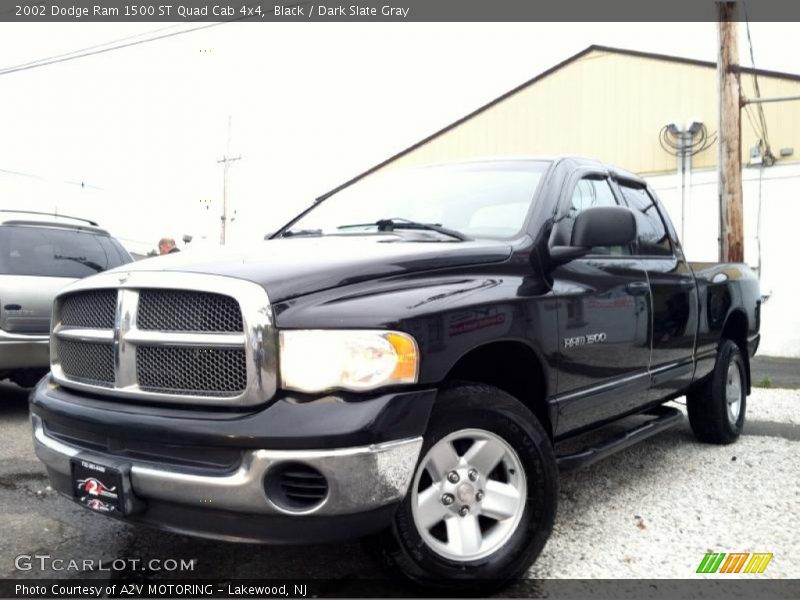 Black / Dark Slate Gray 2002 Dodge Ram 1500 ST Quad Cab 4x4