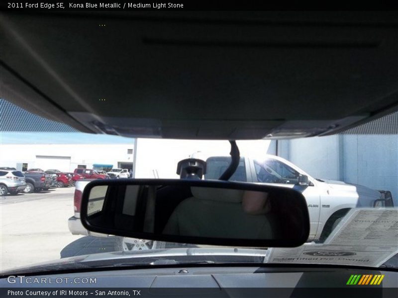 Kona Blue Metallic / Medium Light Stone 2011 Ford Edge SE