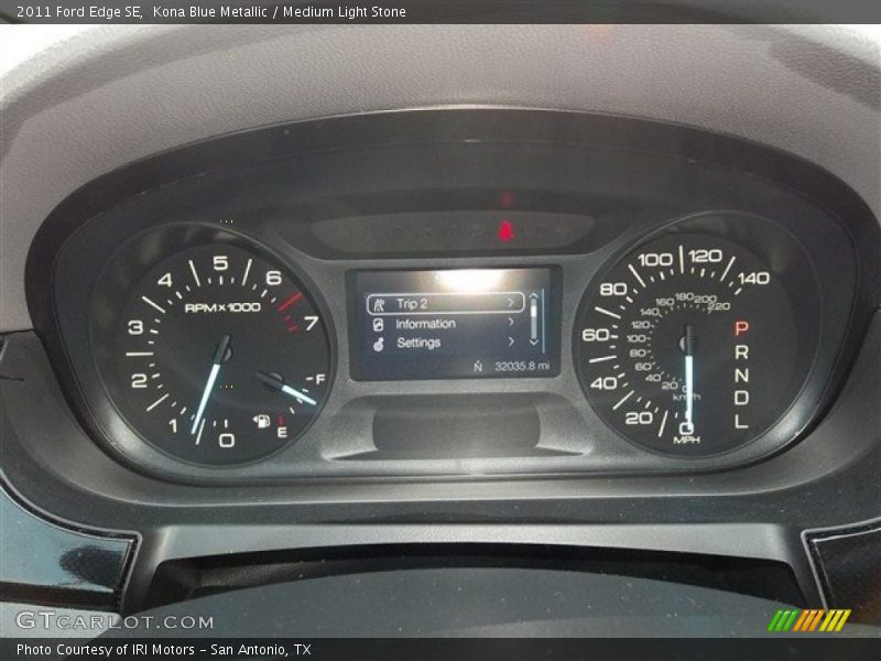 Kona Blue Metallic / Medium Light Stone 2011 Ford Edge SE