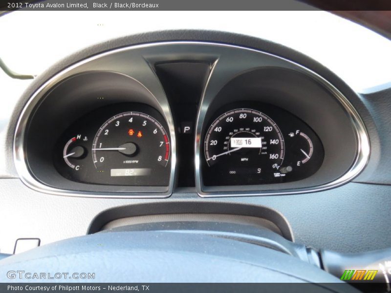 Black / Black/Bordeaux 2012 Toyota Avalon Limited
