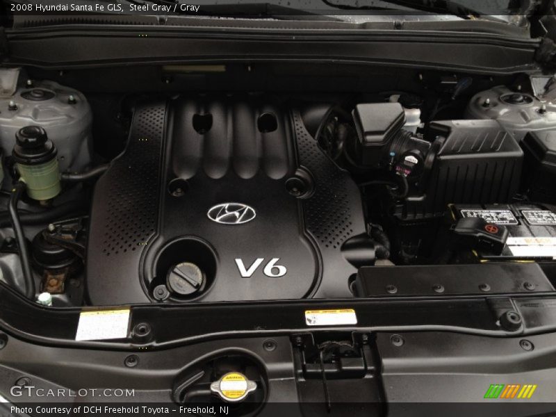 Steel Gray / Gray 2008 Hyundai Santa Fe GLS