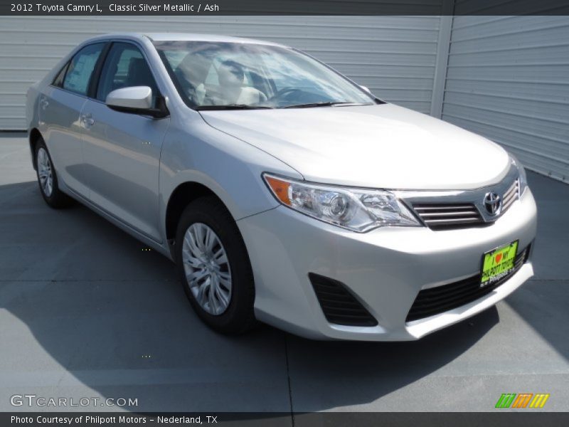 Classic Silver Metallic / Ash 2012 Toyota Camry L