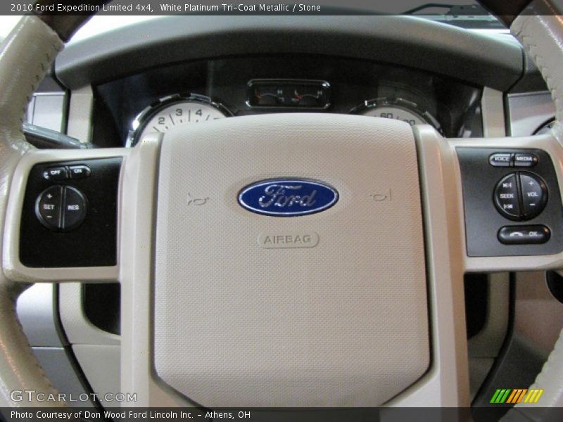 White Platinum Tri-Coat Metallic / Stone 2010 Ford Expedition Limited 4x4