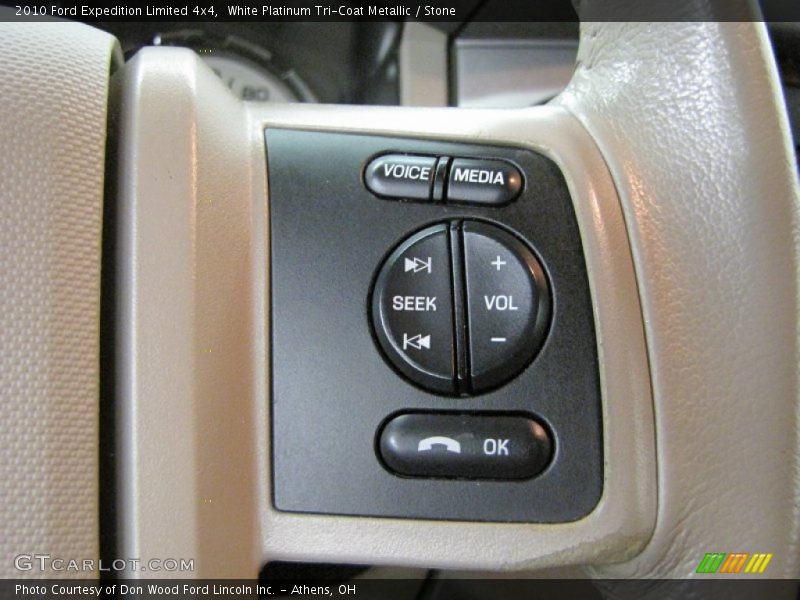 White Platinum Tri-Coat Metallic / Stone 2010 Ford Expedition Limited 4x4