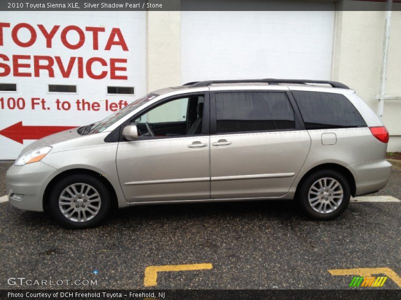 Silver Shadow Pearl / Stone 2010 Toyota Sienna XLE