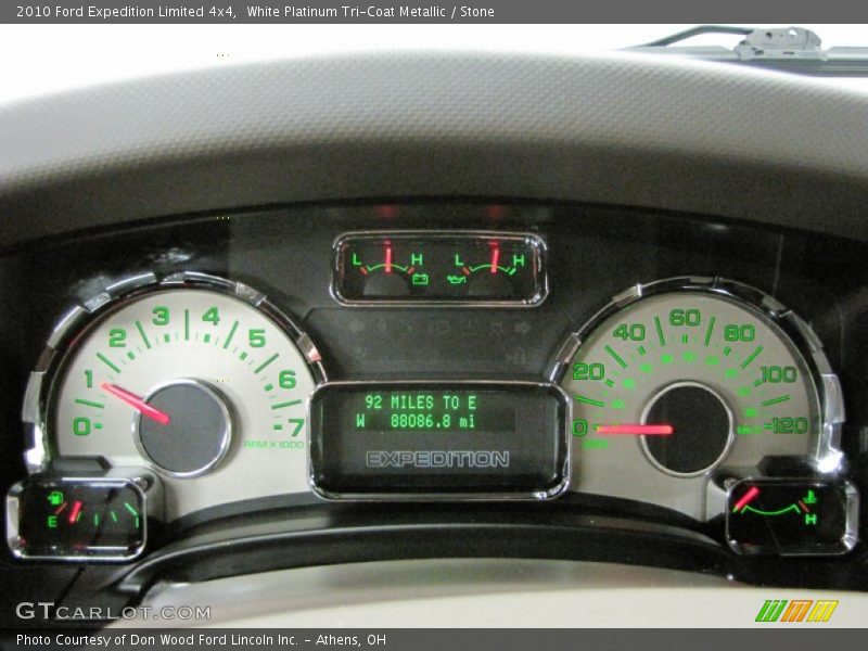 White Platinum Tri-Coat Metallic / Stone 2010 Ford Expedition Limited 4x4