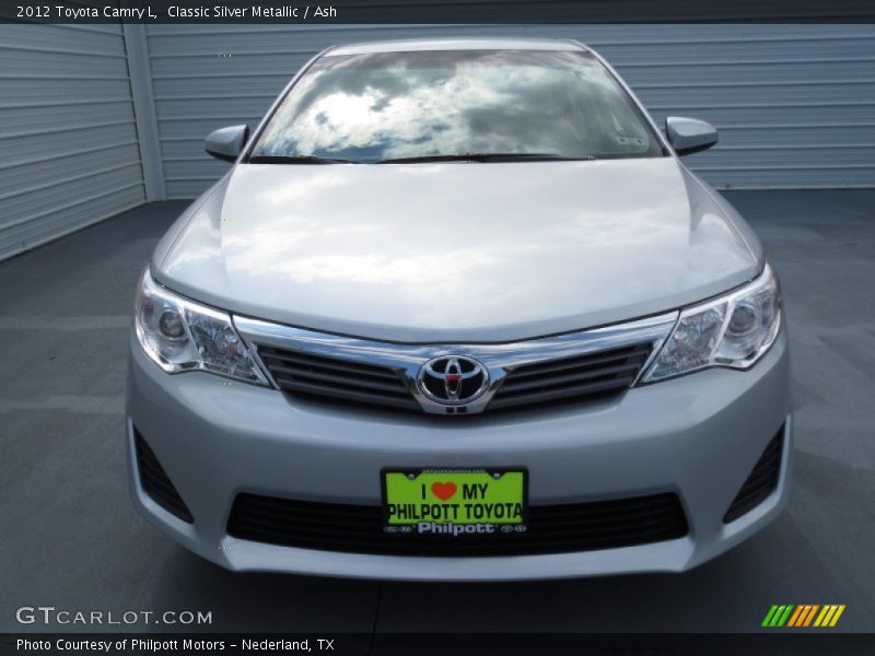 Classic Silver Metallic / Ash 2012 Toyota Camry L