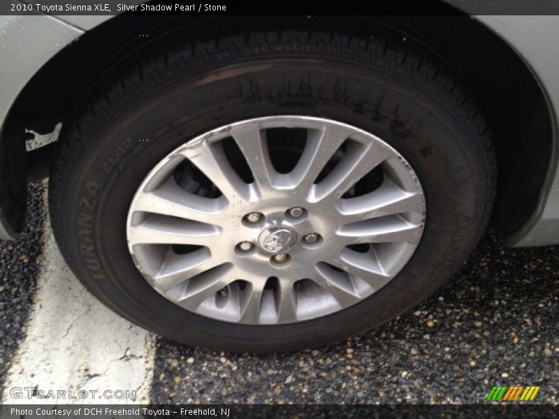 Silver Shadow Pearl / Stone 2010 Toyota Sienna XLE