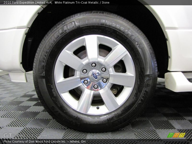 White Platinum Tri-Coat Metallic / Stone 2010 Ford Expedition Limited 4x4