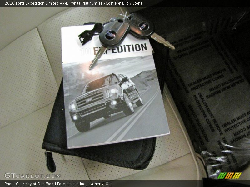 White Platinum Tri-Coat Metallic / Stone 2010 Ford Expedition Limited 4x4