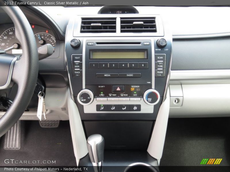 Classic Silver Metallic / Ash 2012 Toyota Camry L