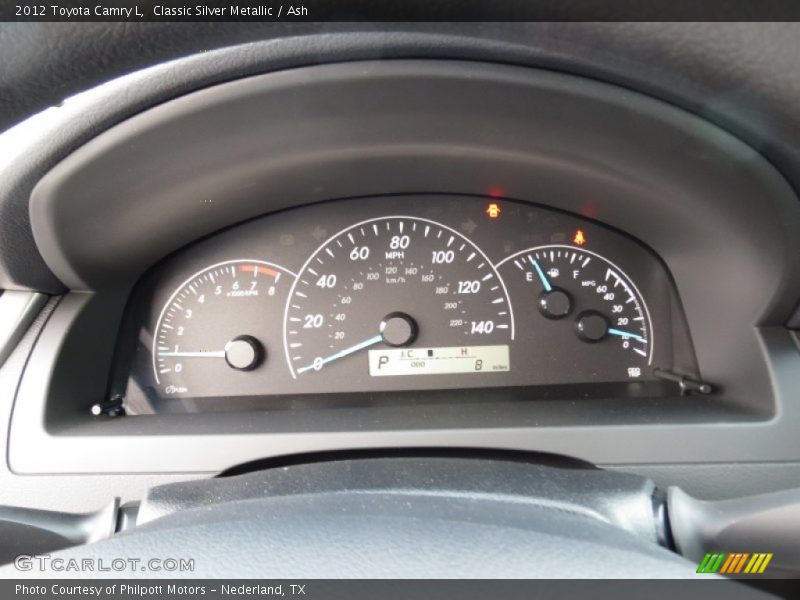 Classic Silver Metallic / Ash 2012 Toyota Camry L