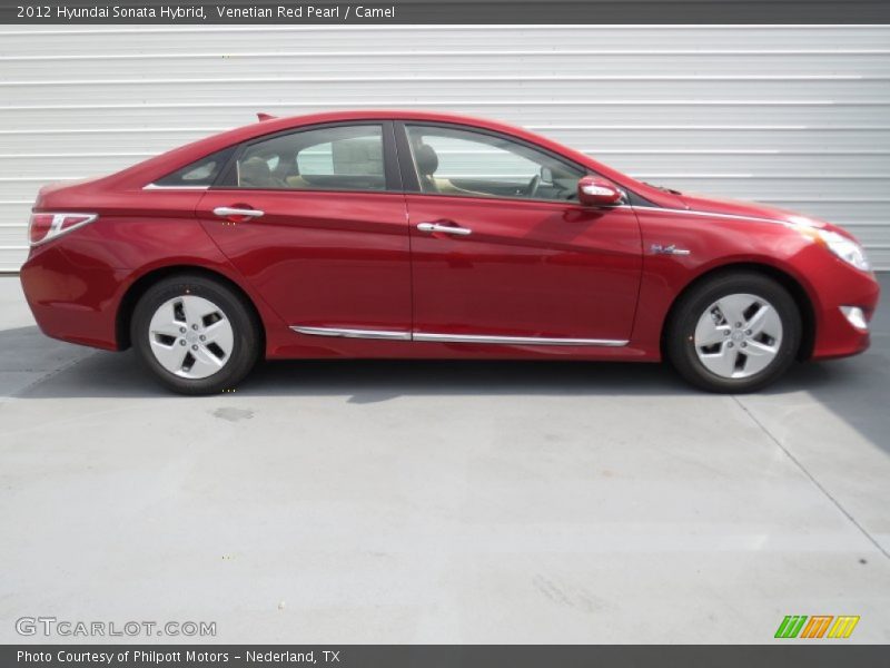 Venetian Red Pearl / Camel 2012 Hyundai Sonata Hybrid