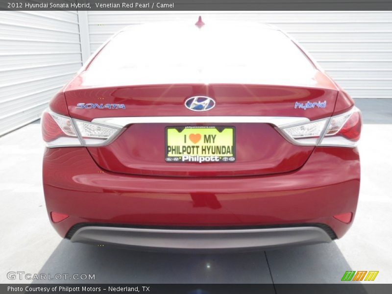 Venetian Red Pearl / Camel 2012 Hyundai Sonata Hybrid