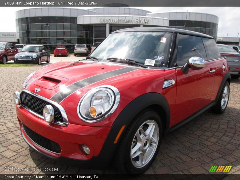 Chili Red / Black/Grey 2009 Mini Cooper S Hardtop