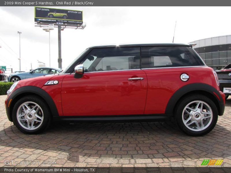 Chili Red / Black/Grey 2009 Mini Cooper S Hardtop