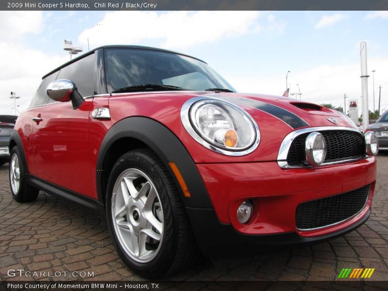 Chili Red / Black/Grey 2009 Mini Cooper S Hardtop