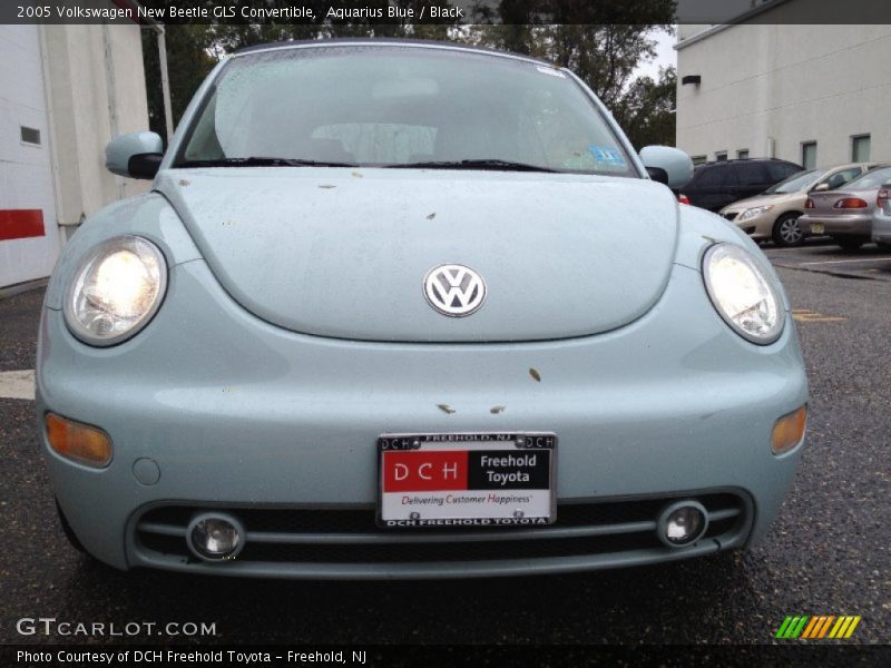 Aquarius Blue / Black 2005 Volkswagen New Beetle GLS Convertible