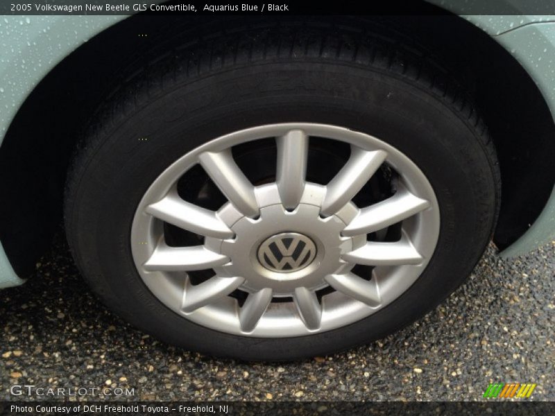 Aquarius Blue / Black 2005 Volkswagen New Beetle GLS Convertible