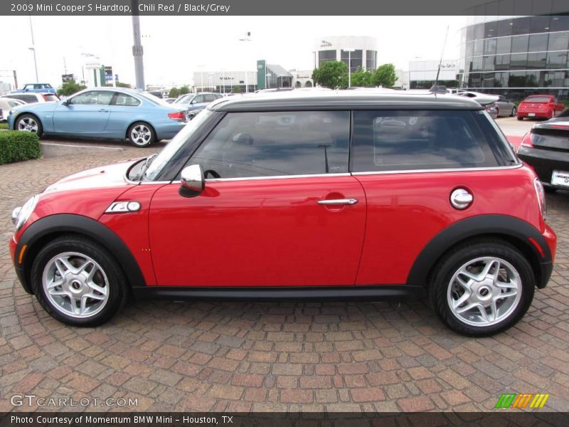 Chili Red / Black/Grey 2009 Mini Cooper S Hardtop