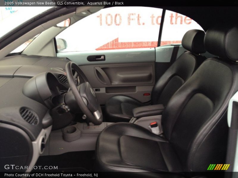 Aquarius Blue / Black 2005 Volkswagen New Beetle GLS Convertible