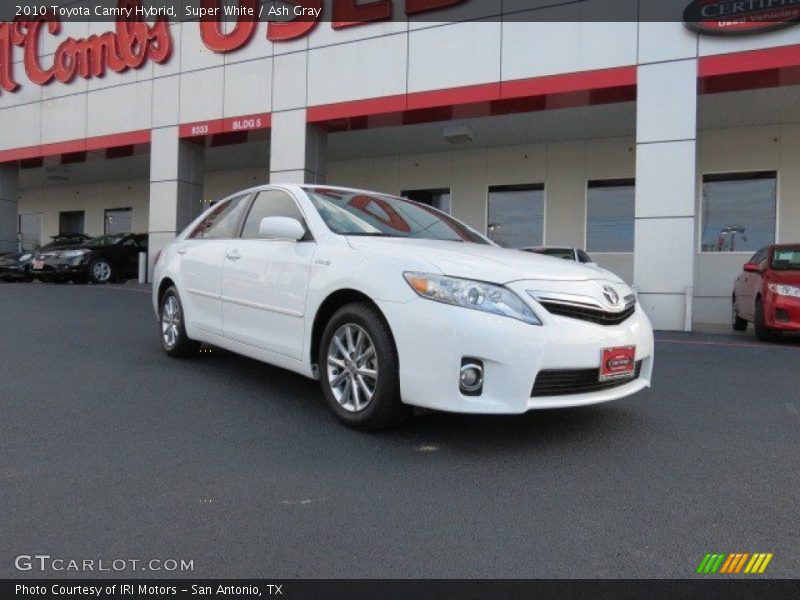Super White / Ash Gray 2010 Toyota Camry Hybrid