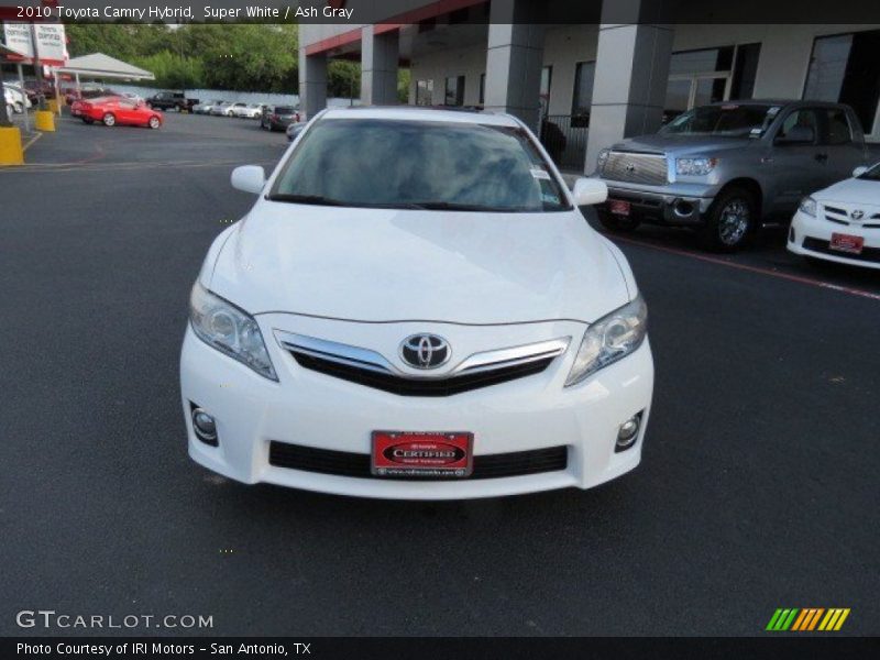 Super White / Ash Gray 2010 Toyota Camry Hybrid