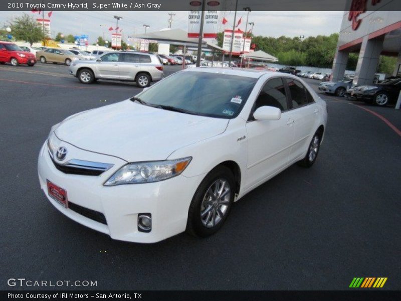 Super White / Ash Gray 2010 Toyota Camry Hybrid