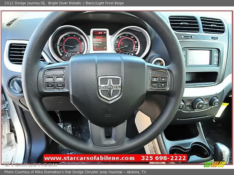 Bright Silver Metallic / Black/Light Frost Beige 2012 Dodge Journey SE