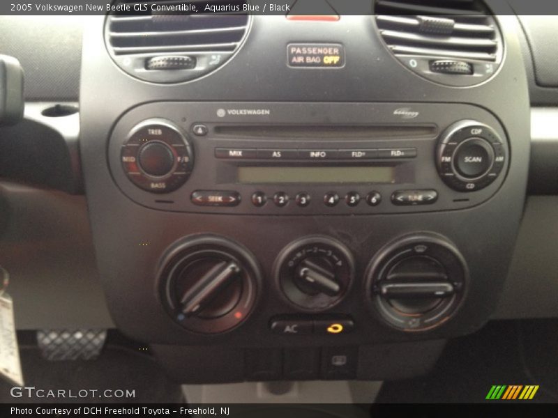 Aquarius Blue / Black 2005 Volkswagen New Beetle GLS Convertible