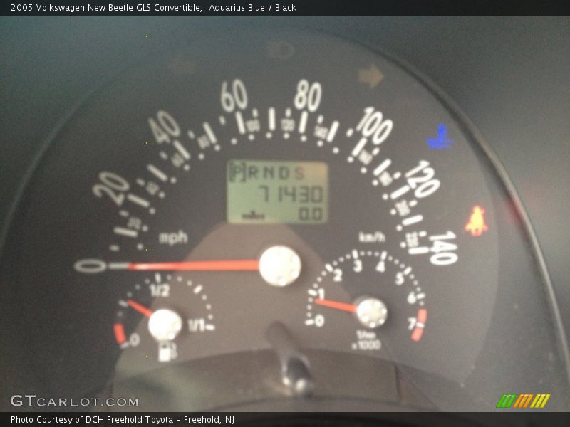 Aquarius Blue / Black 2005 Volkswagen New Beetle GLS Convertible
