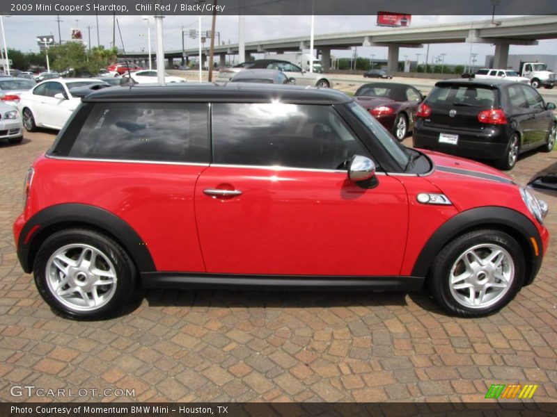 Chili Red / Black/Grey 2009 Mini Cooper S Hardtop