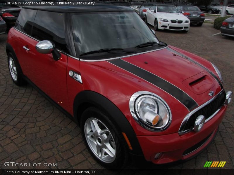 Chili Red / Black/Grey 2009 Mini Cooper S Hardtop
